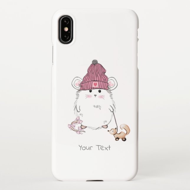 Funda Para iPhone Nombre personalizado de pequeño martillo (Reverso)