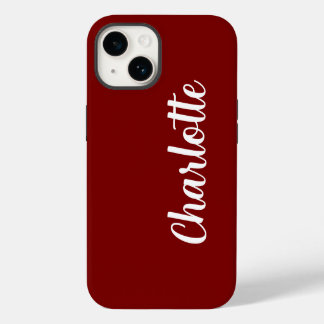 Funda Para iPhone 14 Nombre personalizado elegante moderno minimalista
