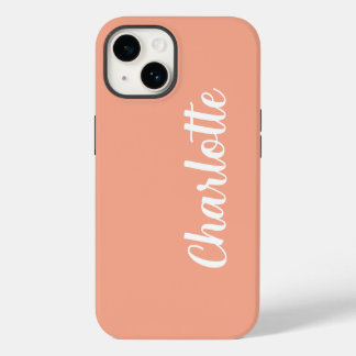 Funda Para iPhone 14 Nombre personalizado elegante moderno minimalista