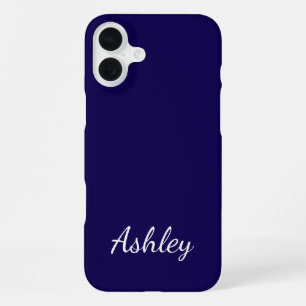 Funda Para iPhone 16 Plus Nombre personalizado elegante moderno minimalista
