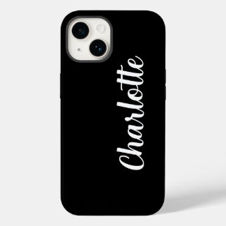 Funda Para iPhone 14 Nombre personalizado elegante moderno minimalista