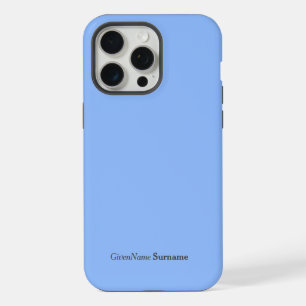 Nombre Personalizado Elegante Sencillo Pastel Azul