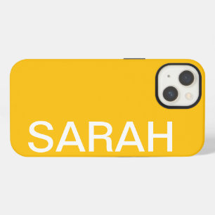 Nombre personalizado Estilo sencillo amarillo mode