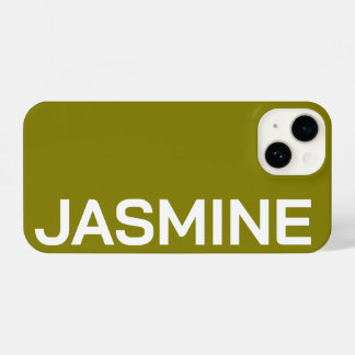 Funda Para iPhone 14 Nombre personalizado Monograma mínimo simple moder