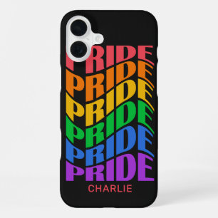 Funda Para iPhone 16 Plus Nombre Personalizado Orgullo