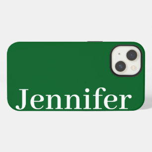 Nombre personalizado simple elegante verde oscuro