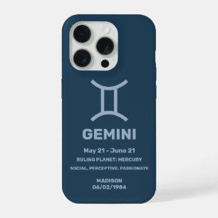 Nombre personalizado / Texto Signo zodiacal Gémini