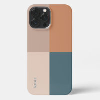 Nombre personalizado Trendy Paleta de color natura