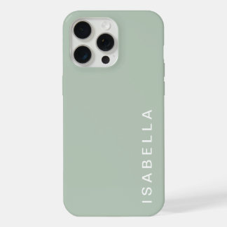 Nombre Personalizado Verde Salvia Minimalista Mode