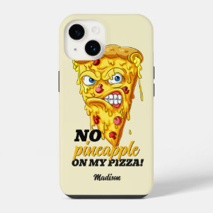 Funda Para iPhone 14 Nombre personalizado y pizza de ingredientes enoja