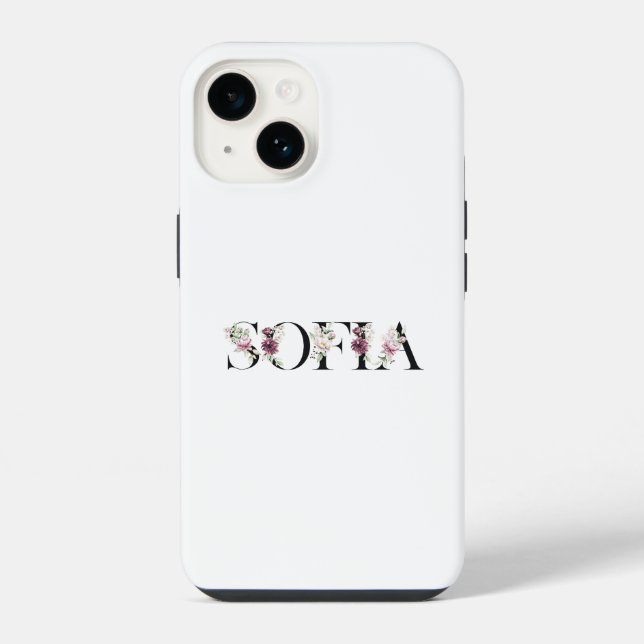 Funda Para iPhone Nombre Sofía. (Reverso )