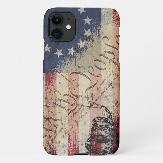 Funda Para iPhone Nosotros, el pueblo, Betsy Ross, la bandera y la s (Reverso)