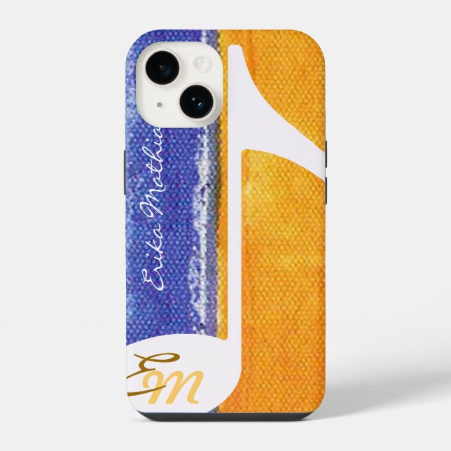 Funda Para iPhone nota musical de personalizable (Reverso )