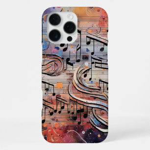 Funda Para iPhone 16 Pro Max Notas musicales Colorful