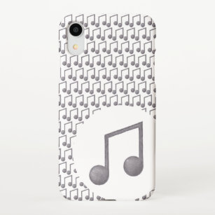 Funda Para iPhone XR Notas musicales Funda iPhone XRSlim Fit, brillante