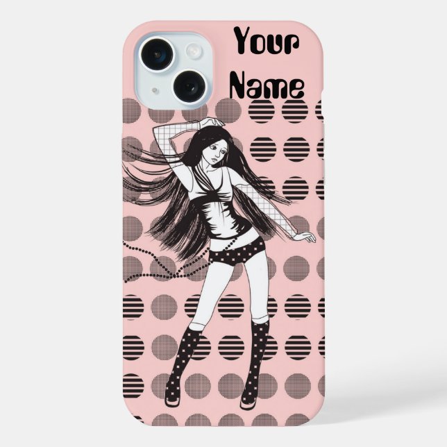 Funda Para iPhone novia bailarina rosa (Reverso )