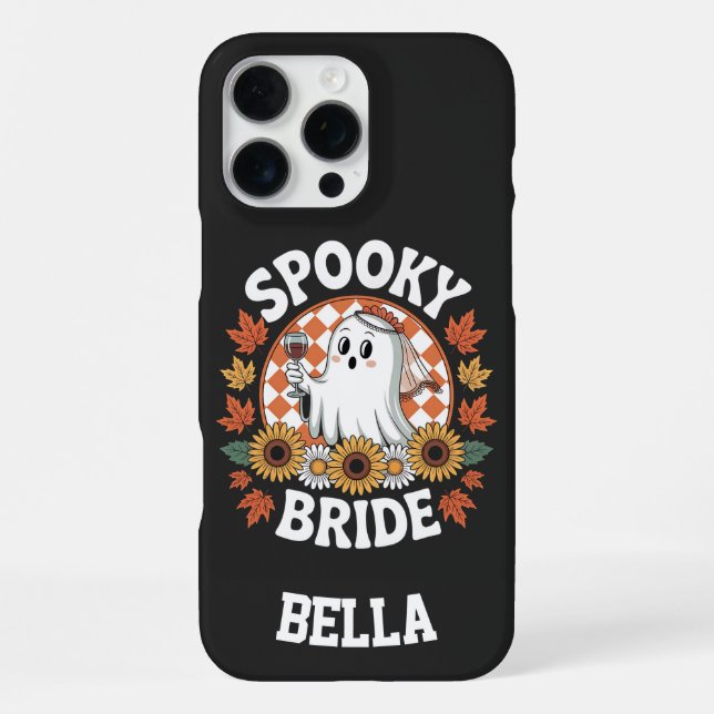 Funda Para iPhone Novia Embrujada Fantasma Halloween Personalizado  (Reverso )