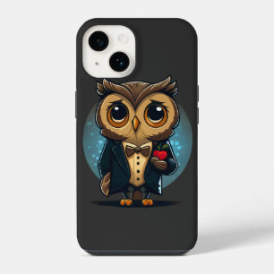 Funda Para iPhone 14 Novio Búho enamorado: regalo perfecto para el día