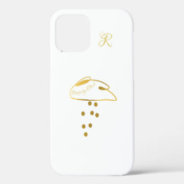 Funda Para iPhone 12 Nube de Monograma de Prosperidad Chic
