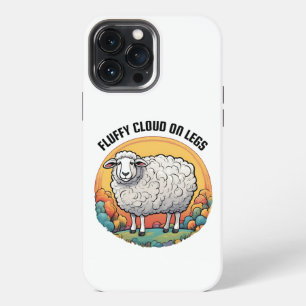 Funda Para iPhone 13 Pro Max Nube Fluffy En Las Piernas