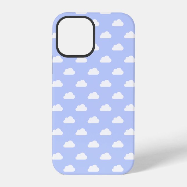 Funda Para iPhone Nubes blancas en azul (Reverso )