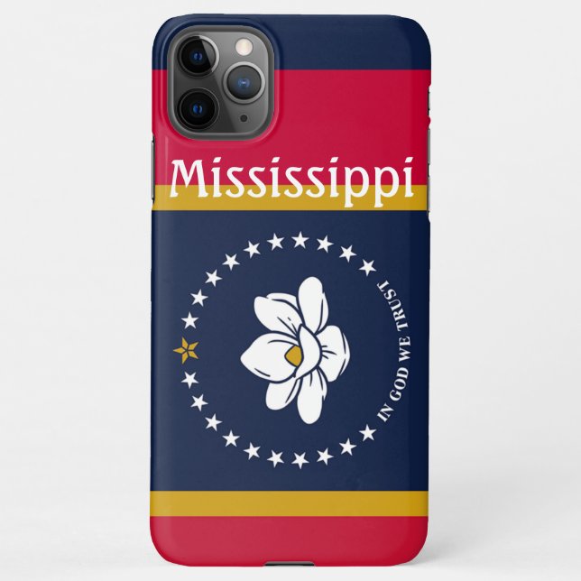 Funda Para iPhone Nueva bandera de Misisipi 2020 (Reverso)