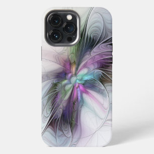 Funda Para iPhone 13 Pro Max Nueva vida, arte abstracto colorido de fantasía fr