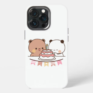 Funda Para iPhone 13 Pro nuevo oso y panda bubu dudu pareja