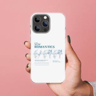 Funda Para iPhone 13 Pro Nuevo romántico estético floral mínima
