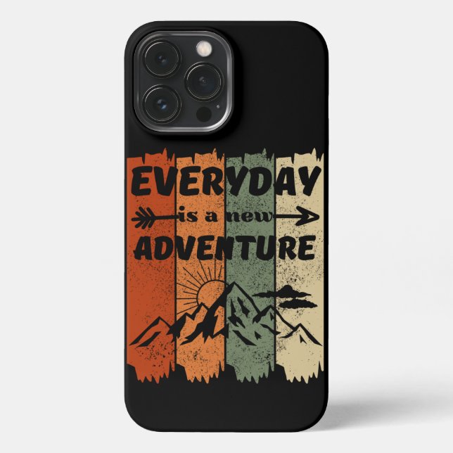 Funda Para iPhone Nuevos amantes del senderismo regalo montaña retro (Reverso )