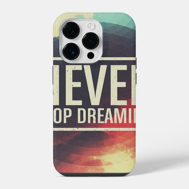 Funda Para iPhone Nunca Dejes de Soñar (Reverso )