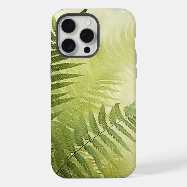 Funda para iPhone o iPad de hojas de helecho botán (Reverso )