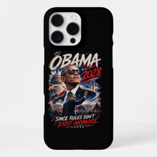 Funda Para iPhone 16 Pro Max Obama 2028 Ya que las reglas ya no existen