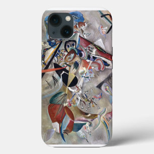 Obra de arte abstracta de Kandinsky en gris