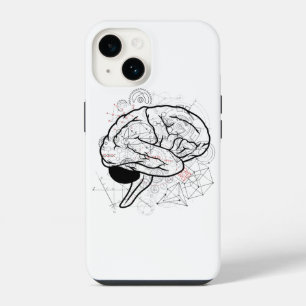 Funda Para iPhone 14 Obra de arte creativa con tema de ciencia