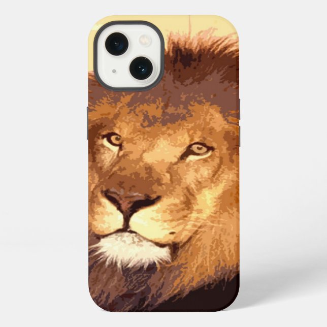 Funda Para iPhone Obra de arte de león (Reverso )