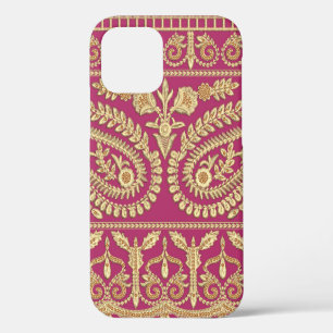 Funda Para iPhone 12 obra de arte mogol. oro antiguo tradicional indio