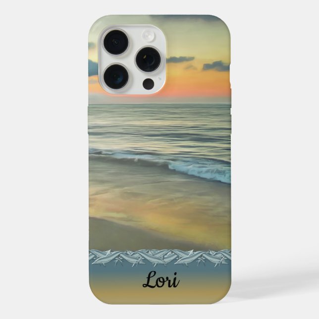 Funda Para iPhone Ocean Sunset 0735 (Reverso )