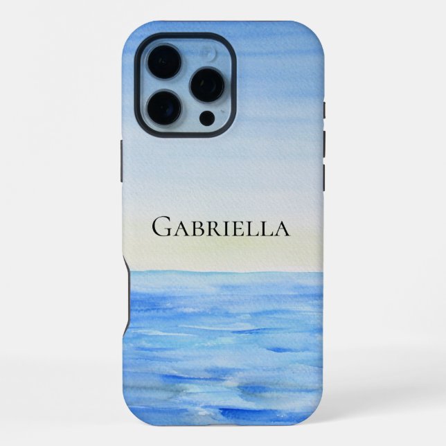 Funda Para iPhone Océano Azul (Reverso )