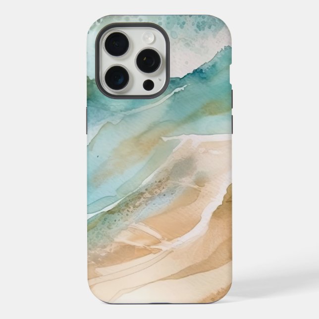 Funda Para iPhone Océano de playa (Reverso )