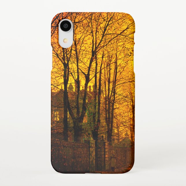 Funda Para iPhone Octubre después del glow John Atkinson Grimshaw (Reverso)