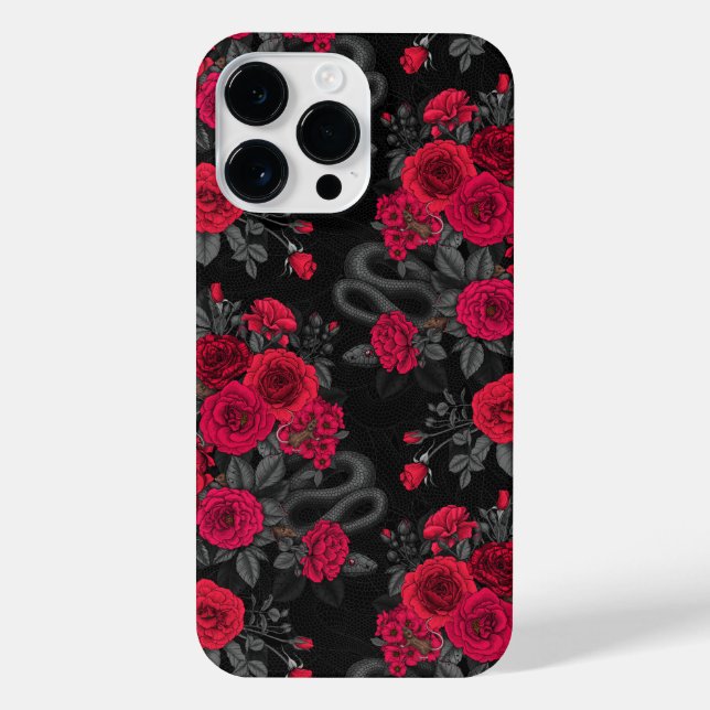 Funda Para iPhone Ocultos en los rosas (Reverso)