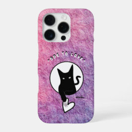 Funda Para iPhone 16 Pro Oda a amar los casos de teléfono de un gato por Ad