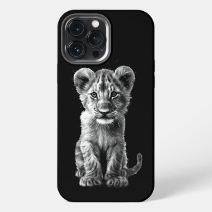 Funda Para iPhone 13 Pro Max Oh Bebé Gran Gato Gris