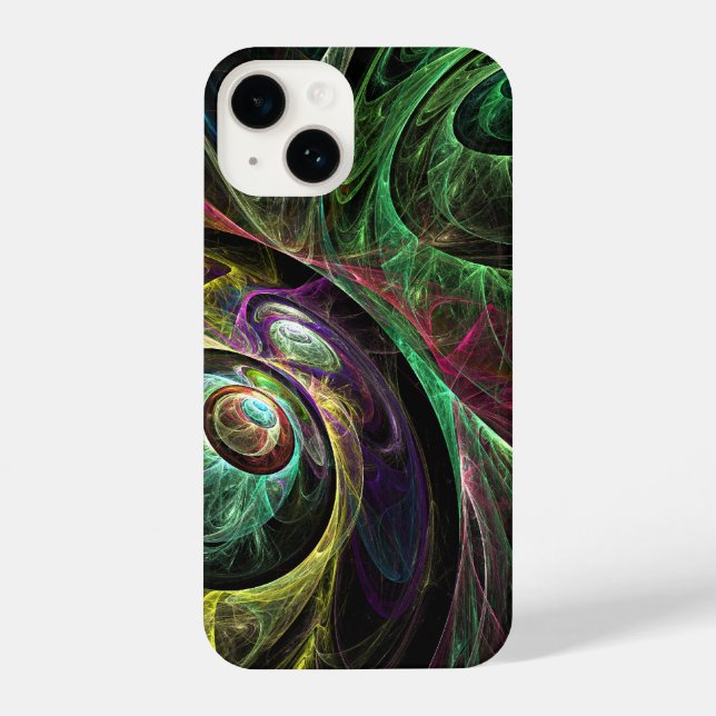 Funda Para iPhone Ojo a ojo Resumen arte (Reverso )