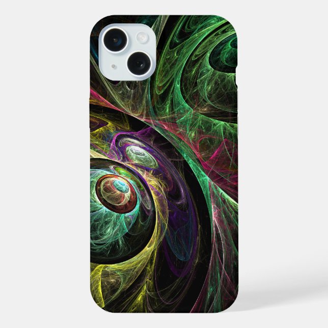 Funda Para iPhone Ojo a ojo Resumen arte (Reverso )