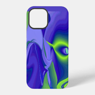 Funda Para iPhone 12 Pro Ojo Malo , Abstracto 3D en verde azul morado