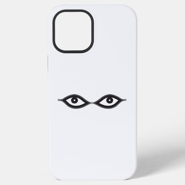 Funda Para iPhone Ojos de Cremallera (Reverso )