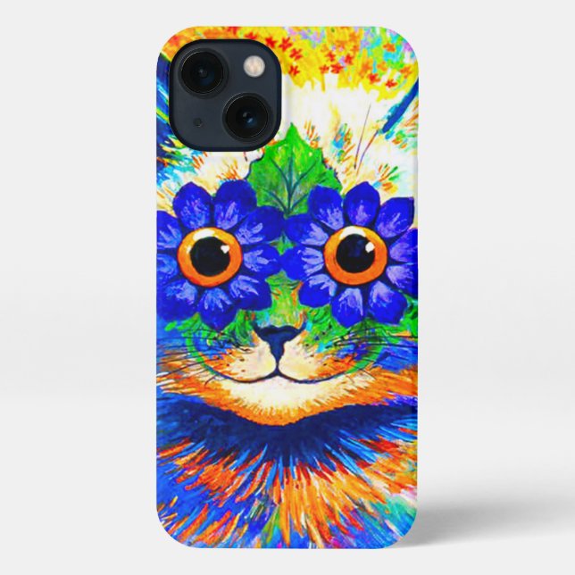Funda Para iPhone Ojos de flor de gato (Reverso )