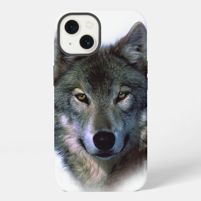 Funda Para iPhone Ojos de Lobo Gris (Reverso )